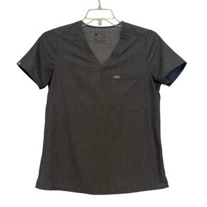 5 for $25 Figs Catarina One Pocket Scrub Top in Graphite Gray size‎ Small